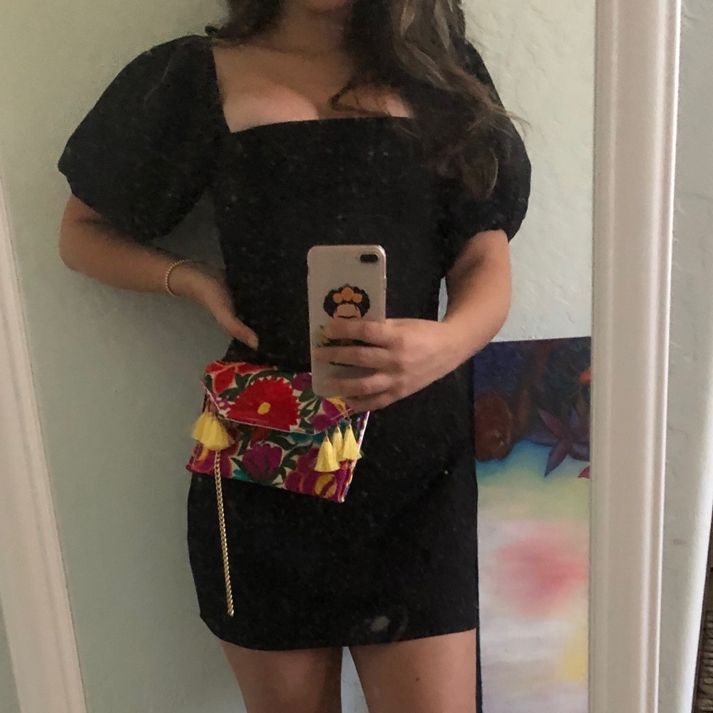 Little black dress.
